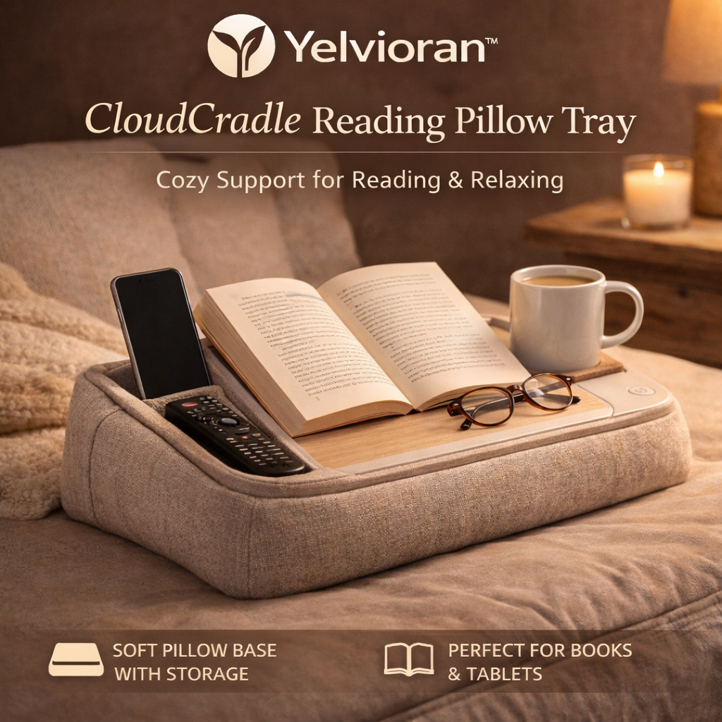 Yelvioran™ CloudCradle Reading Pillow Tray